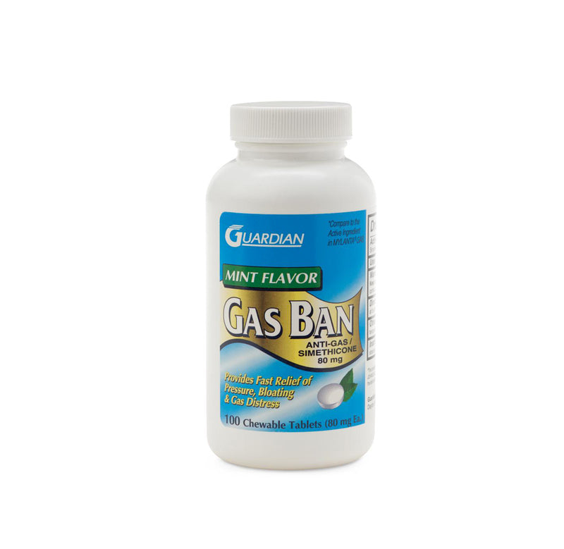 SIMETHICONE 80MG CHEW TAB 100CT RELIABLE
