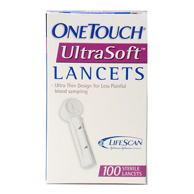 ONETOUCH LANCET ULTRA SOFT 100CT