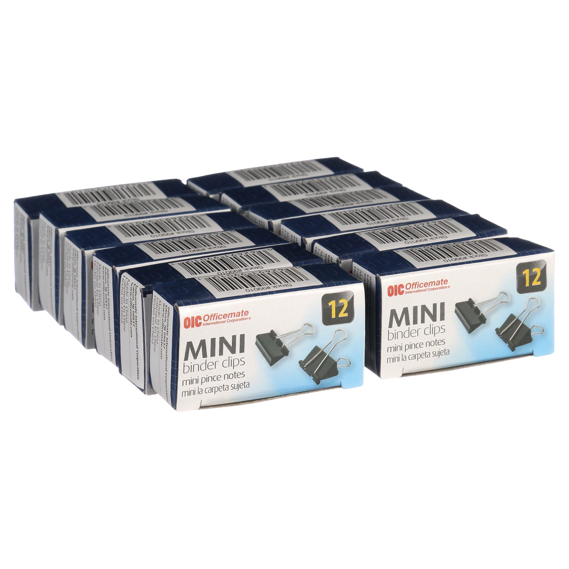 ACCO Small Steel Wire Binder Clips, 12 count