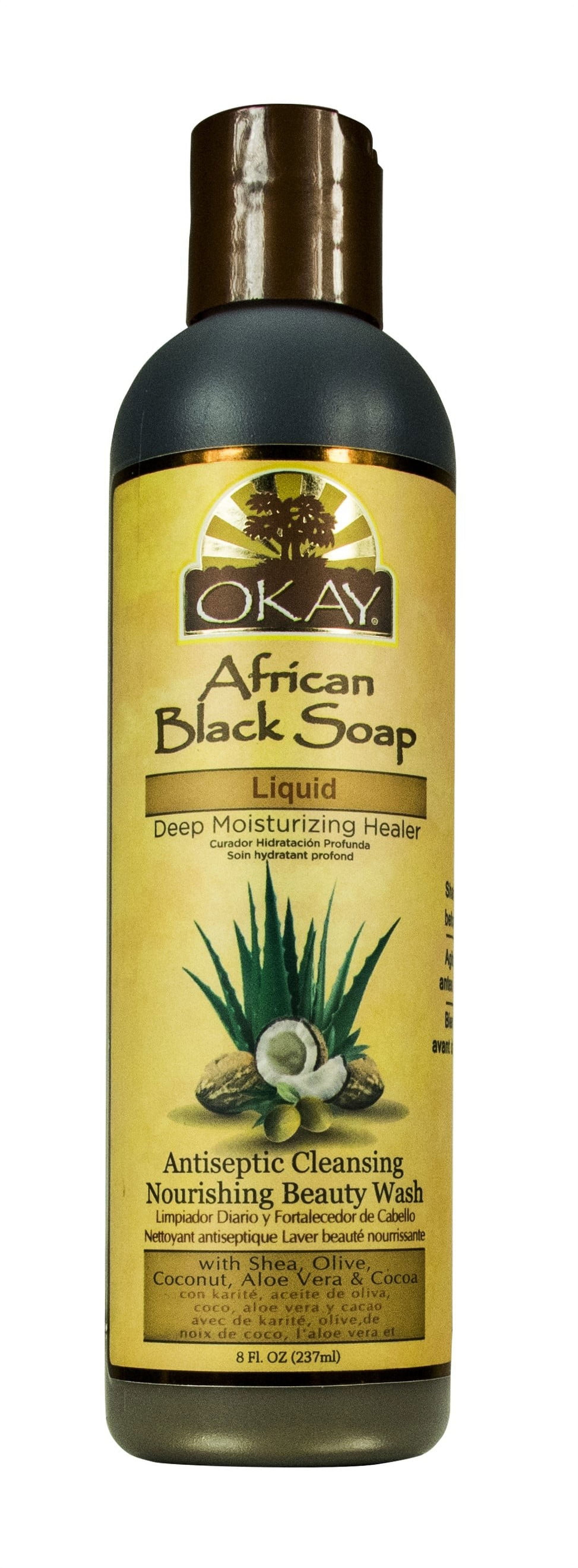 OKAY AFRICAN BLK SOAP LIQUID 8Z