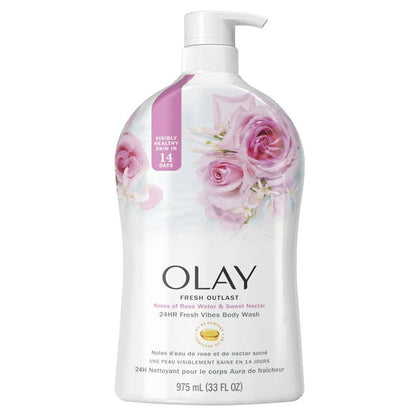 OLAY BDYWSH ROSEWTR&NECTAR  22Z