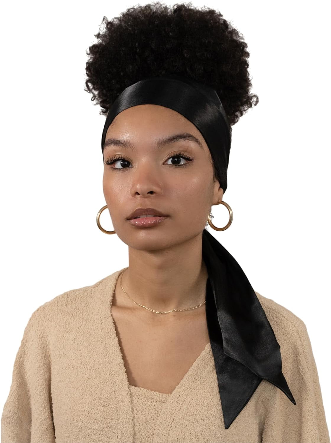 DONNA EDGE CONTROL SATIN SCARF