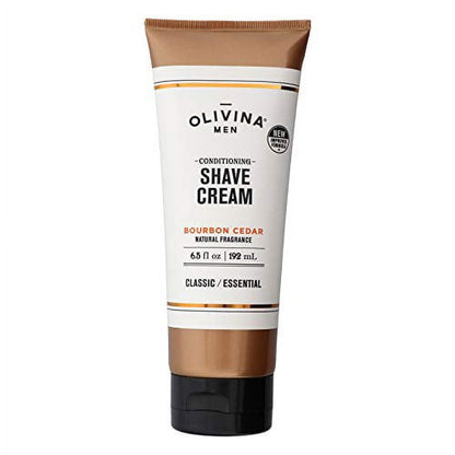OLIVINA MEN SHAVE CREAM,BOURBON CEDAR