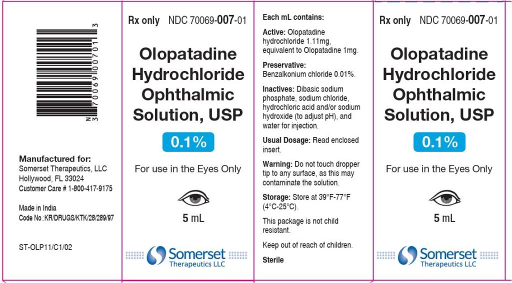 GNP OLOPATADINE HCL 0.1% O/S 5 ML