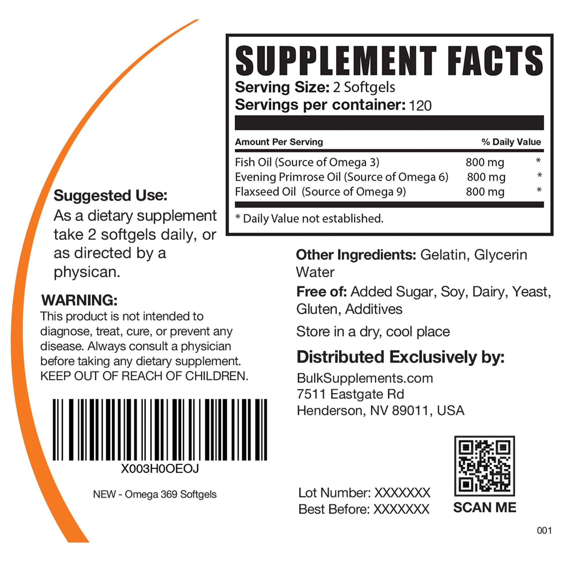 OMEGA-3-6-9 GC 1200MG 60 SFG