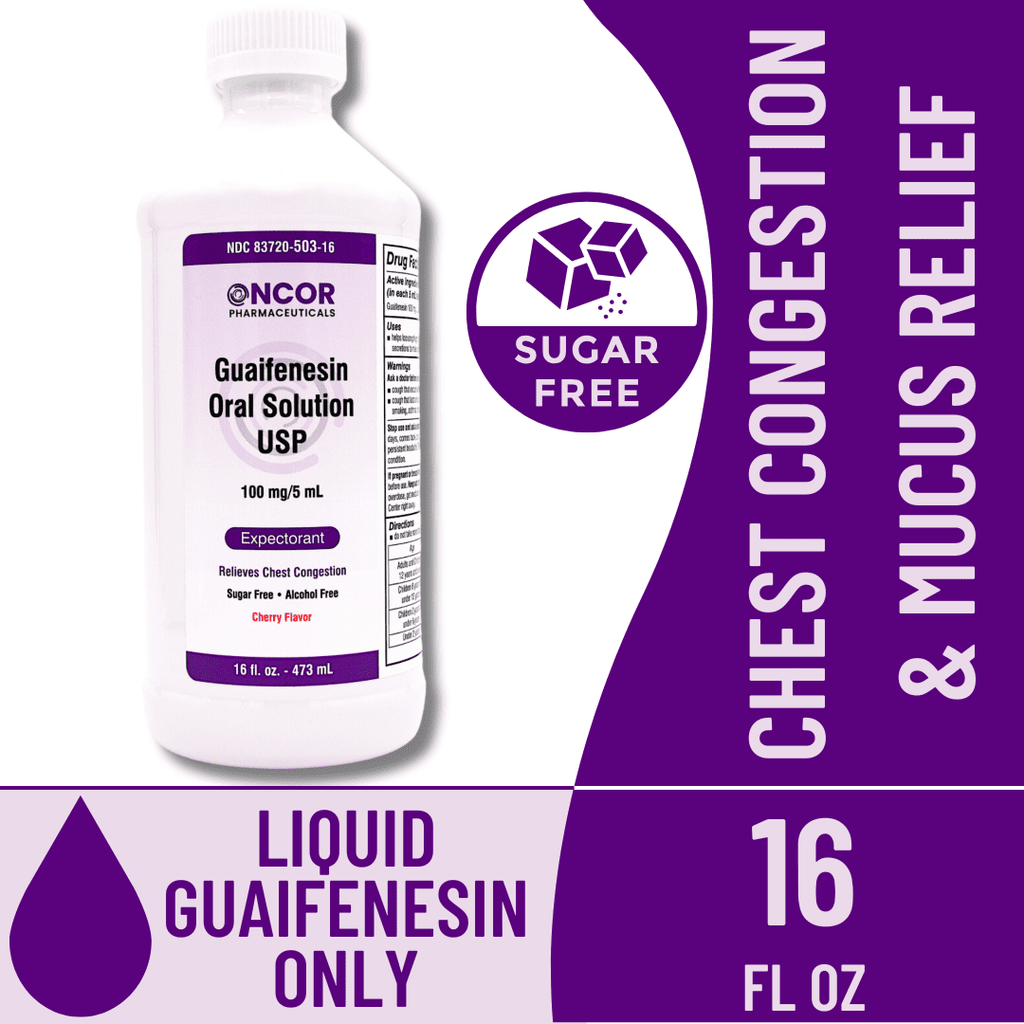 GUAIFENESIN 100 MG SOL 100X5 ML UD