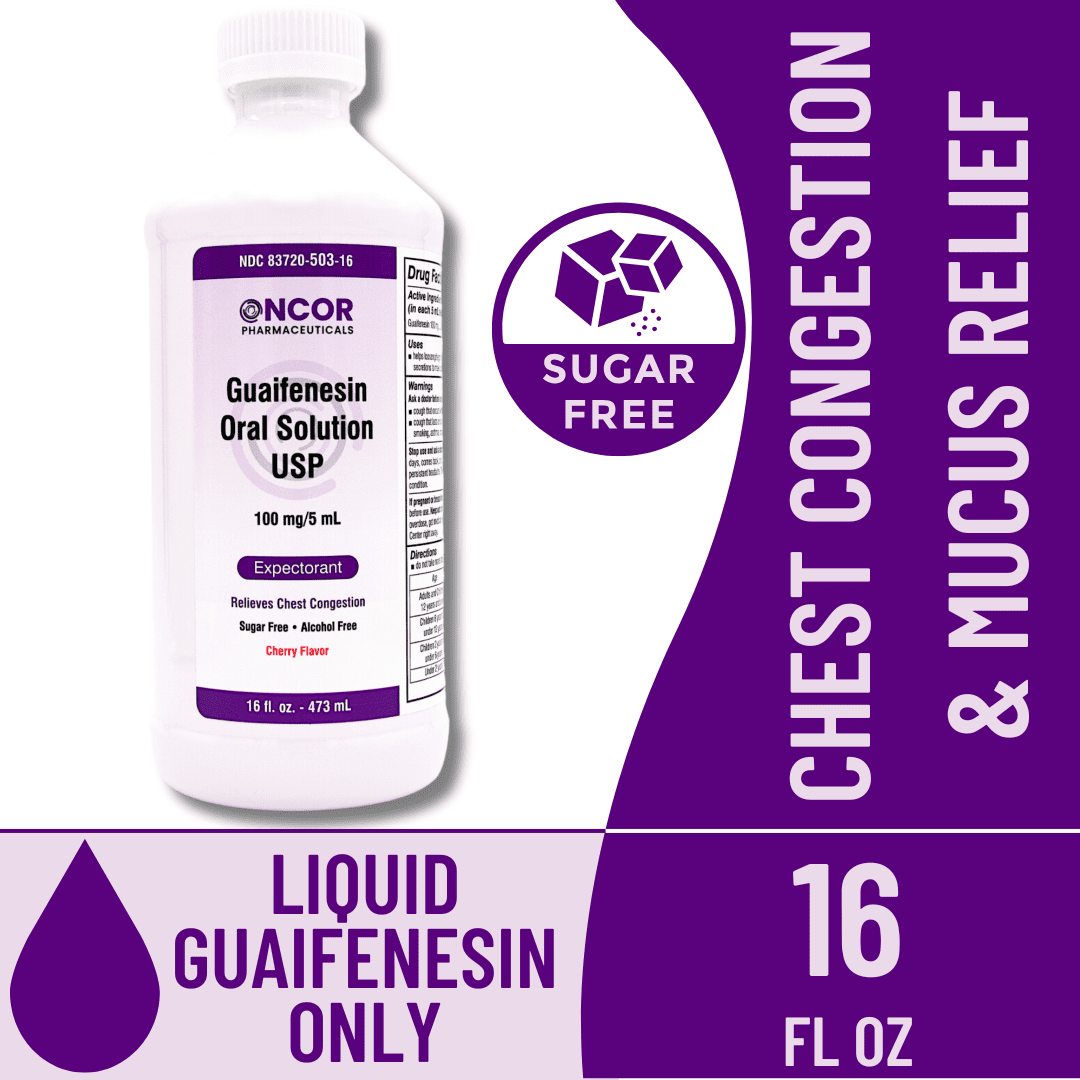 GUAIFENESIN 100 MG SOL 100X5 ML UD