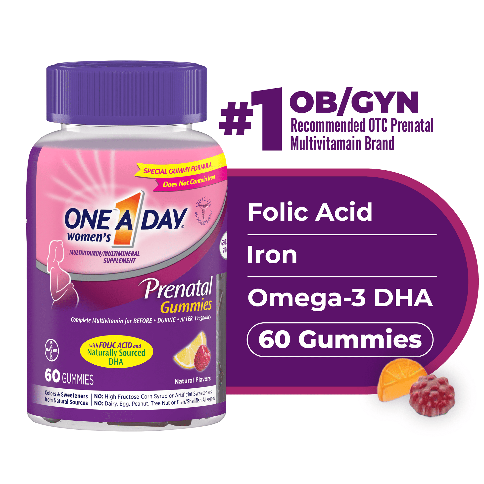 ONE A DAY PRENATAL GMY 60CT