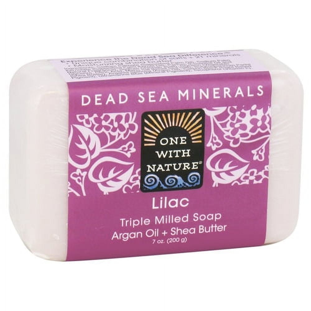 ONE WITH NATURE DEAD SEA BAR SOAP,LILAC