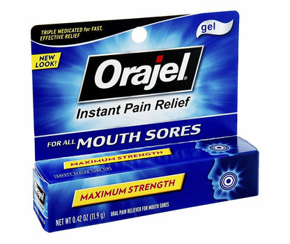 ORAJEL 3X MEDICATED MOUTH SORE GEL .18OZ