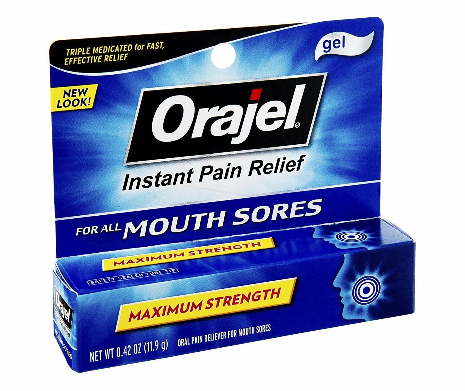 ORAJEL 4X MEDICATED MOUTH SORE GEL .33OZ