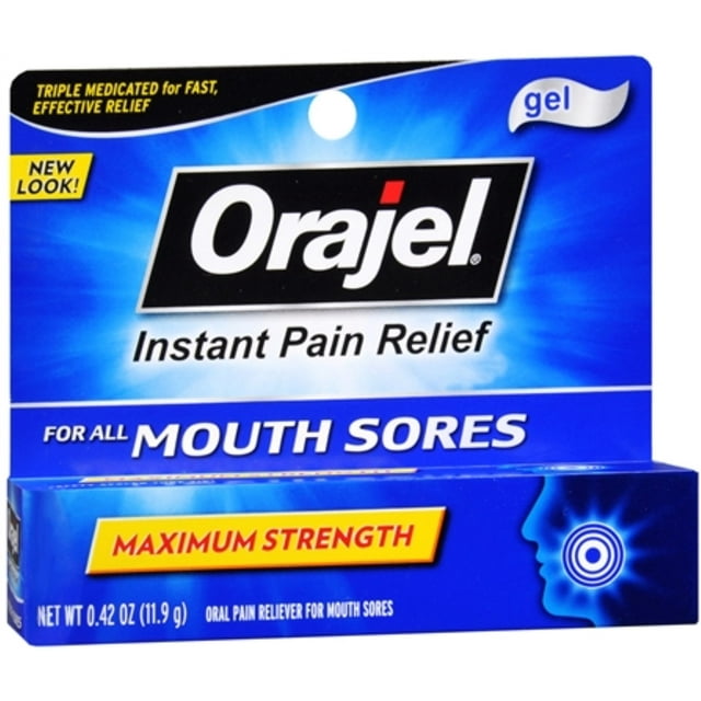 ORAJEL 3X MEDICATED MOUTH SORE GEL .18OZ