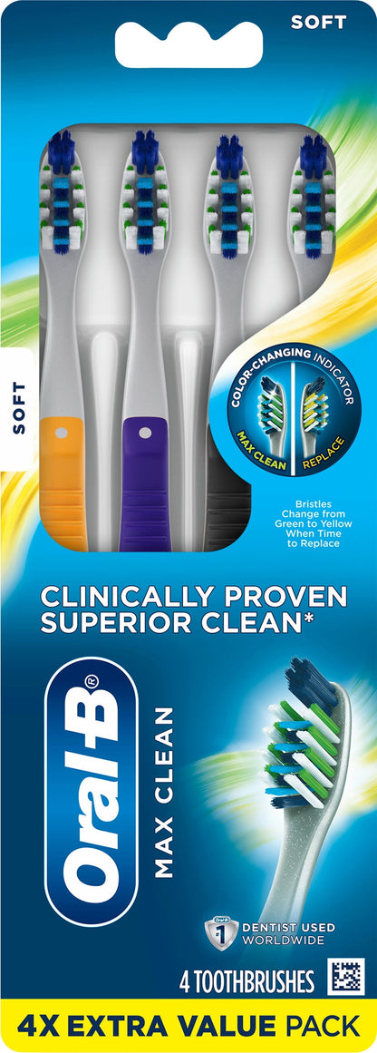 ORAL-B CRSSACTN MAX CLN MNL T/B SOFT 2CT