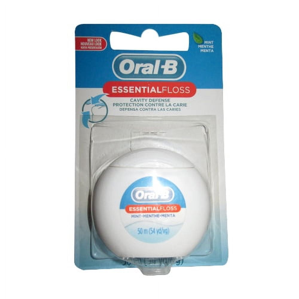 ORAL B ESSENTIAL FLOSS WAXED MINT 55YD