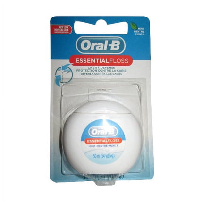 ORAL B ESSENTIAL FLOSS WAXED MINT 55YD