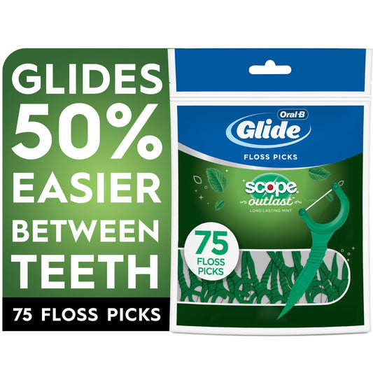 ORAL B GLIDE FLOSS PICK MNT TEA TRE 75CT