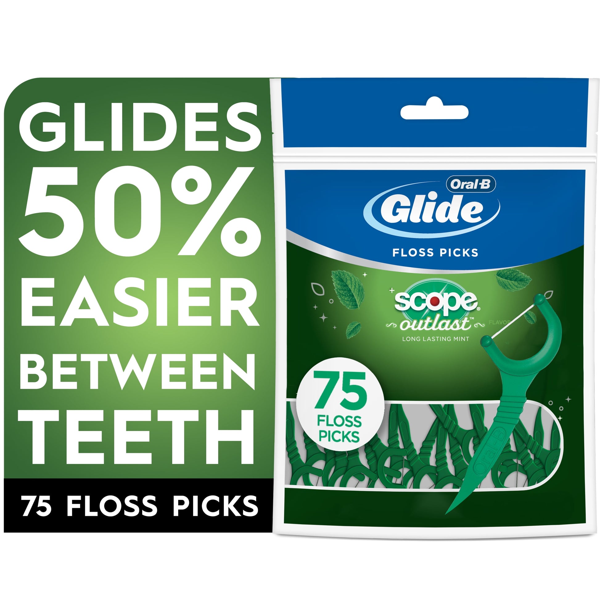 Oral-B Eco Floss Picks Mint 75 Count