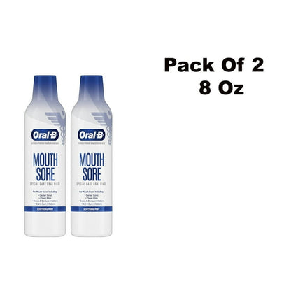 ORAL-B MOUTH SORE RINSE MINT 475ML