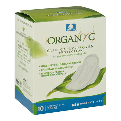 ORGANYC PADS,CTN,MDRT FLW,W/WNG