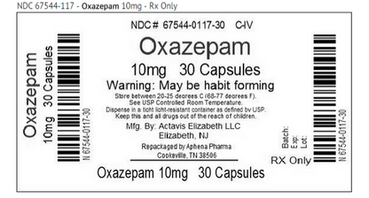 OXAZEPAM CP 30MG 100           C4
