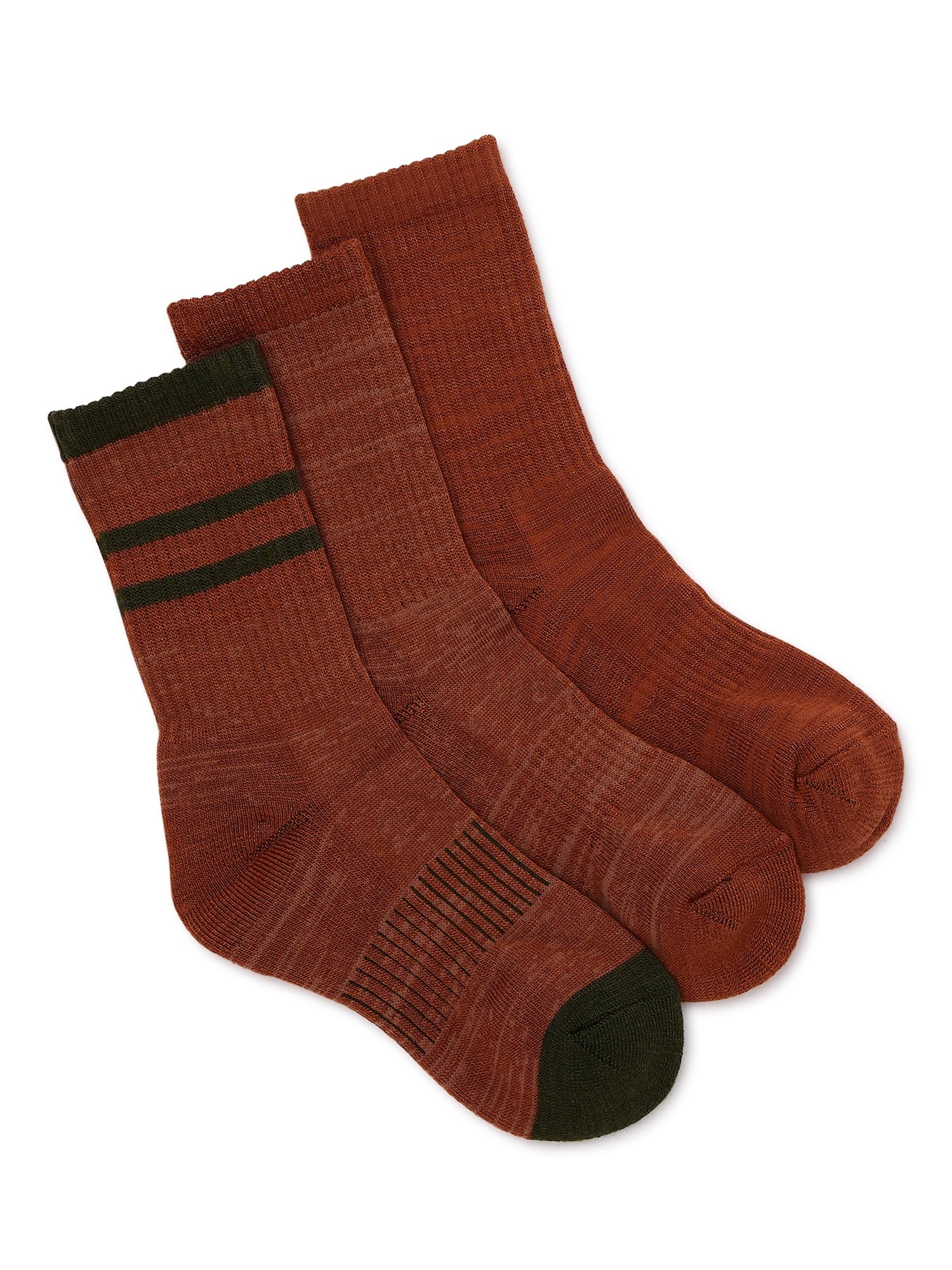 Forsythia Ridge  2Pk Wool Blend Crew Socks