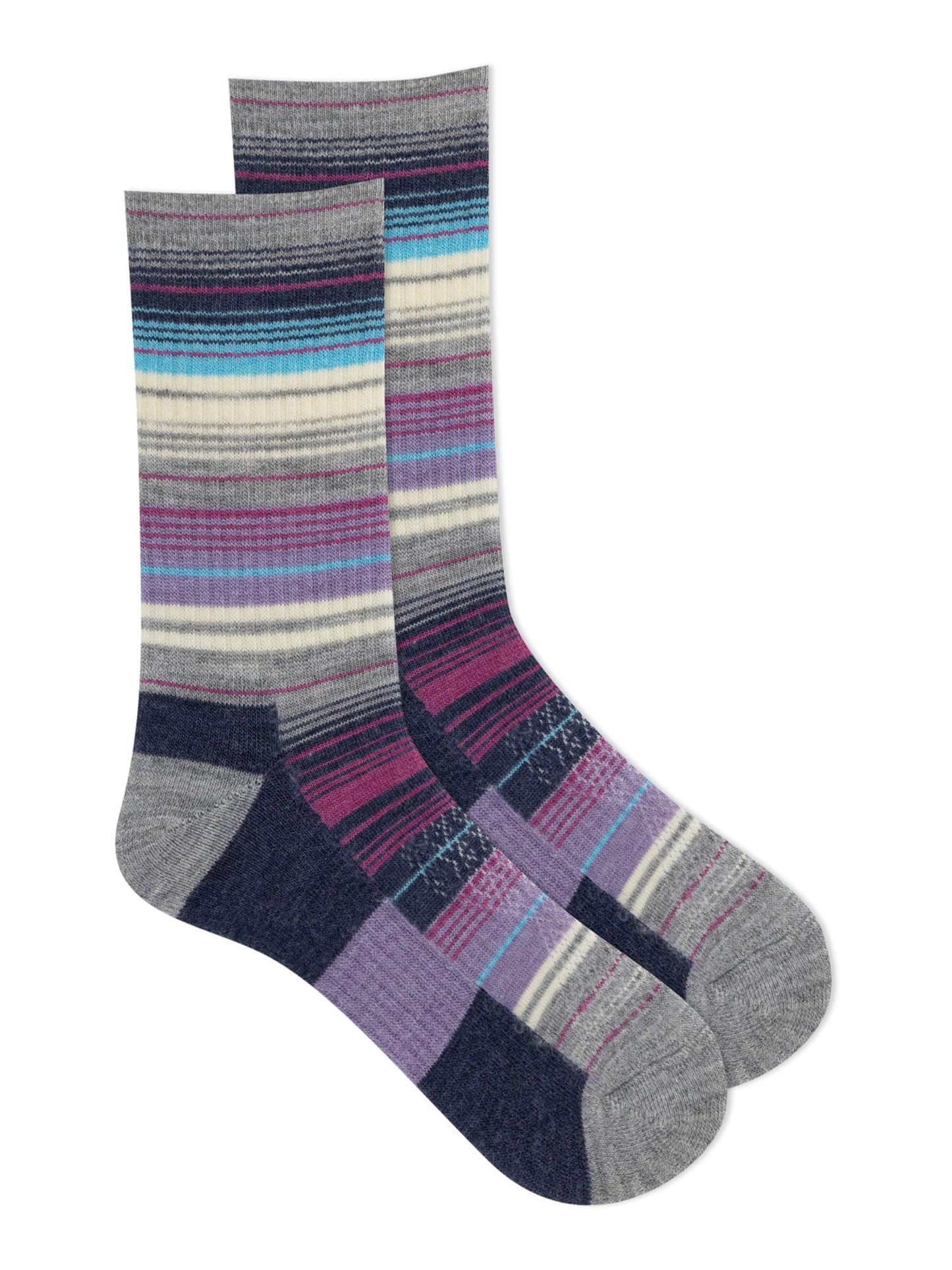 Forsythia Ridge  2Pk Wool Blend Crew Socks