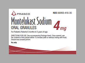 MONTELUKAST SODIUM CW 4MG 30