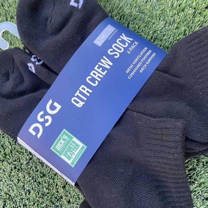 PD BOY QTR SOCK CUSH BLACK 5PK