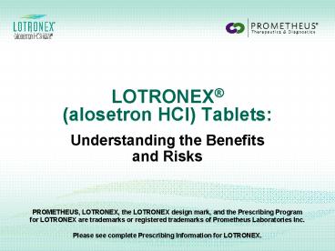 LOTRONEX TB 1MG 30