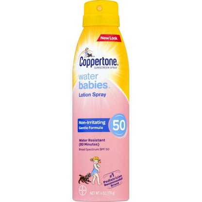 Coppertone Spf#50 Water Babies Spray 6oz