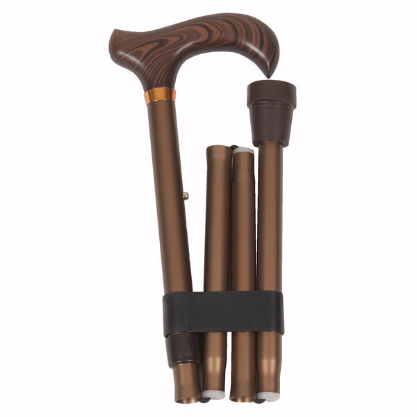 CANE EQ FOLDABLE ADJ DERBY/HANDLE