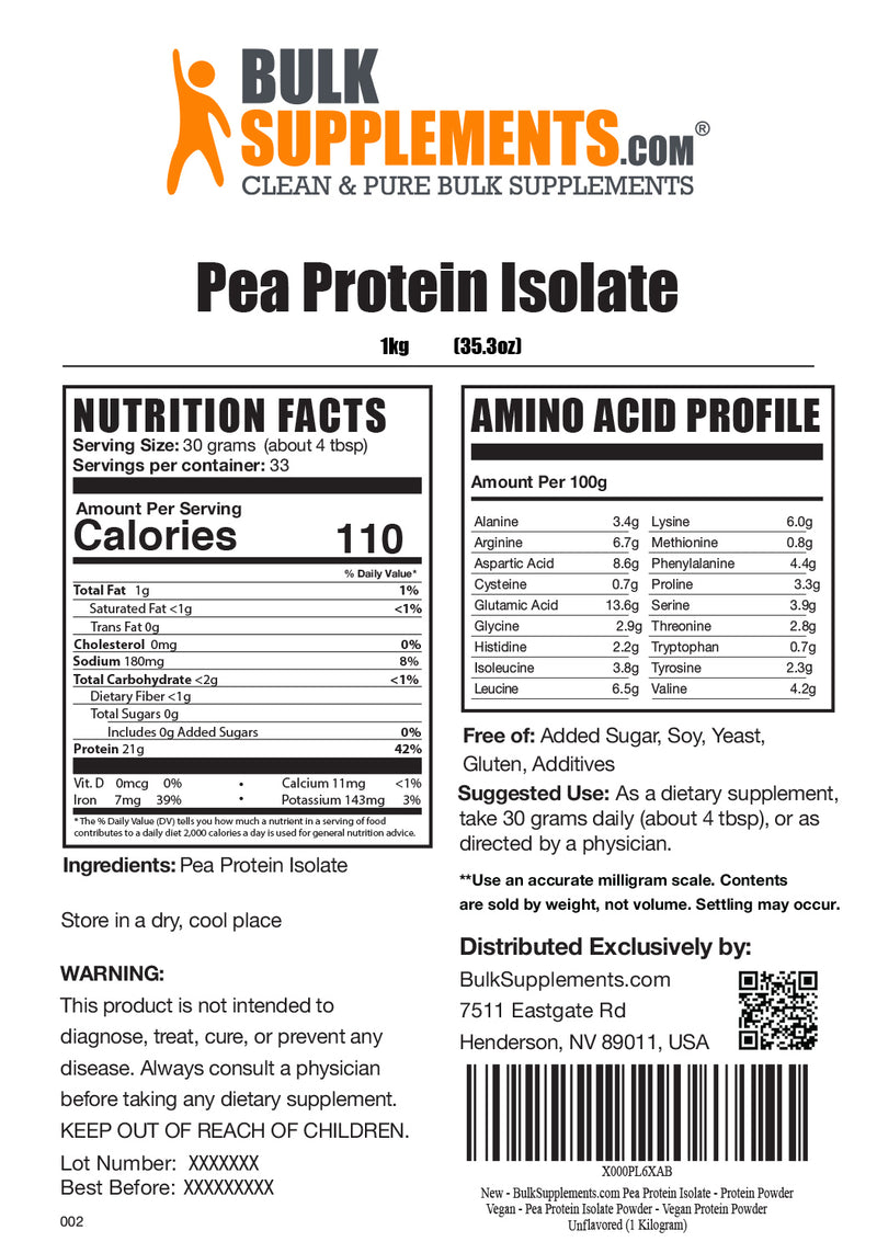 PEA PROTEIN PW 494GM VAN G/F
