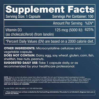QUANTUM HEALTH VITAMIN,D3,5000IU