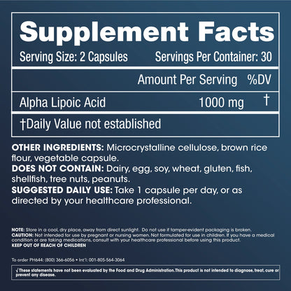 ALPHA LIPOIC ACID SUPER 200MG 30 CAP NB