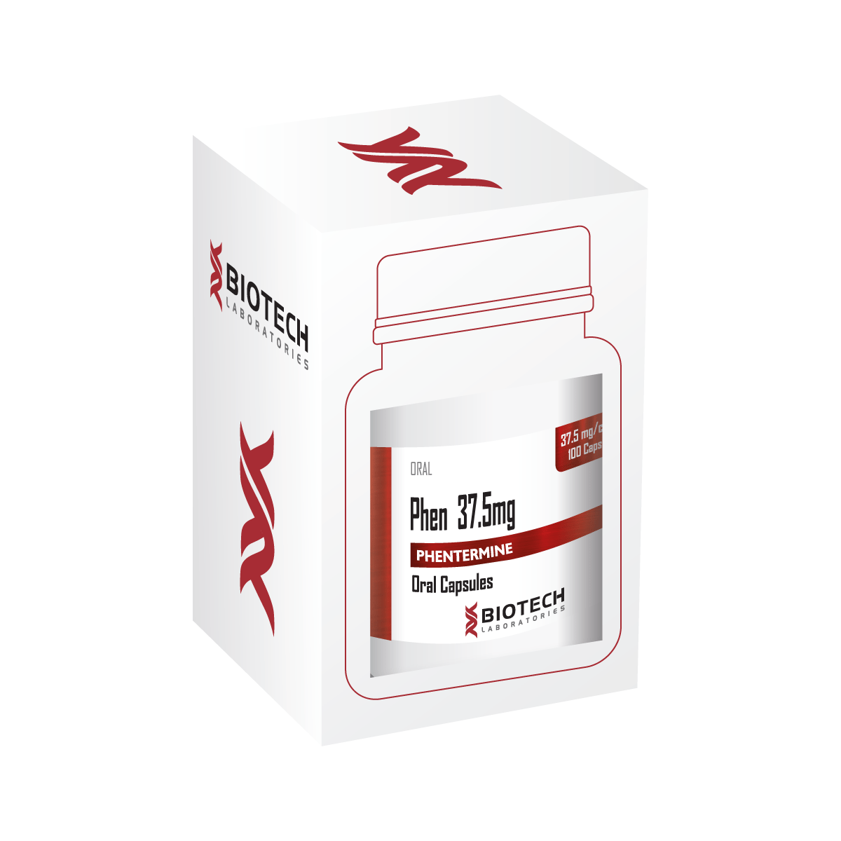 PHENTERMINE HCL CP 37.5MG 100  C4
