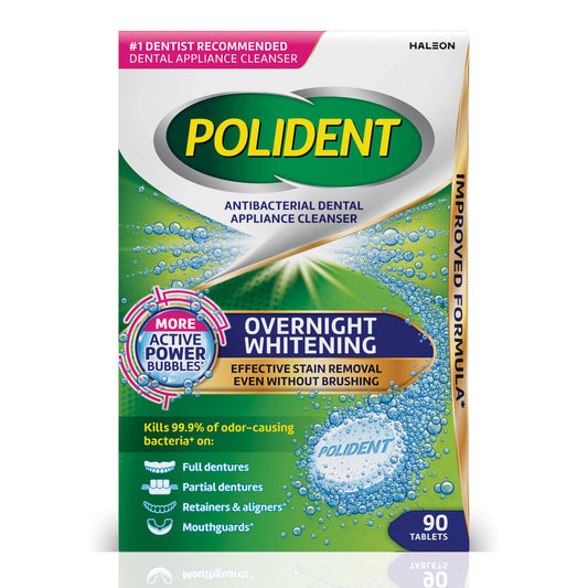 POLIDENT OVN WHTG TB 90