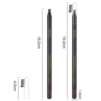 PROF EYEBROW PENCIL BLK/BRWN