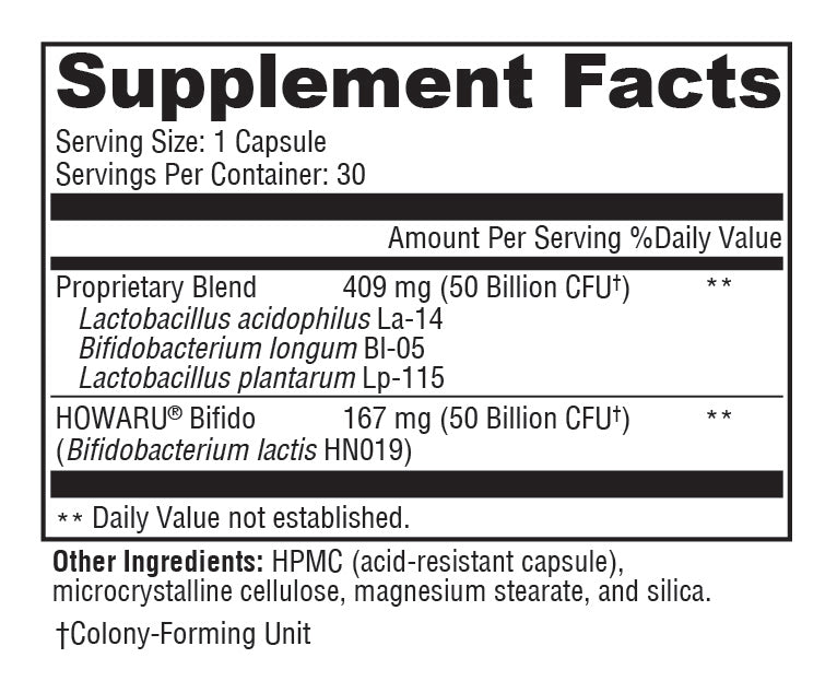NT PROBIOTIC ACDPH CP 2 MG 100