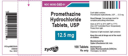 PROMETHAZINE SU 12.5MG 12