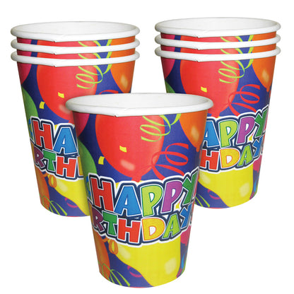 BLLN PRTY BDAY 9OZ CUP 8CT