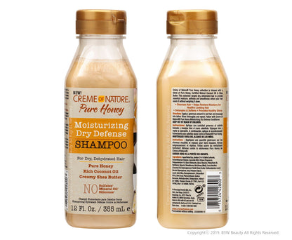 Creme Of Nature Pure Honey Shampoo 12oz (Dry Defense)