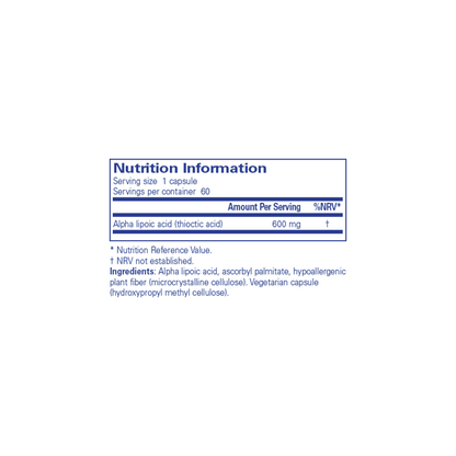 ALPHA-LIPOIC ACID CP 600MG 30 SF