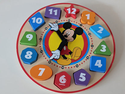 Melissa & Doug Wooden Shape Sorting Clock