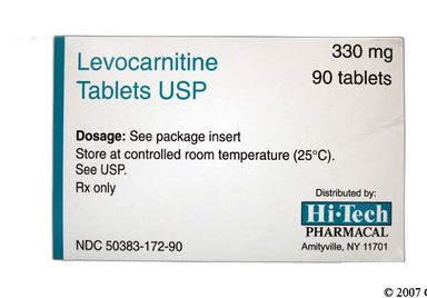 LEVOCARNITINE TB 330MG 9X10UD BPK