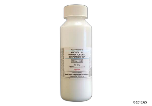AMOXICILLIN PT 125MG/5ML 100ML