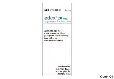 EDEX KT 20MCG 2 CARTRIDGES