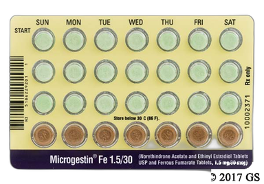 MICROGESTIN FE TB 1.5-30MG 6X28