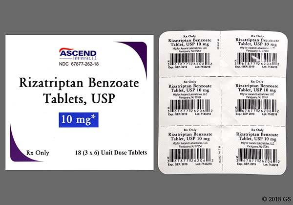 RIZATRIPTAN BENZO TB5MG4X3UD BPK