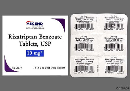 RIZATRIPTAN BENZO TB5MG4X3UD BPK