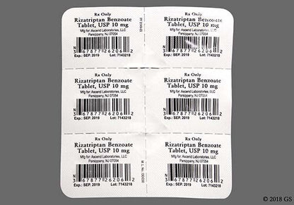 RIZATRIPTAN BENZO TB 10MG 18X1UD